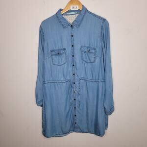 Maricus Shirt Dress Belted Chambray.
